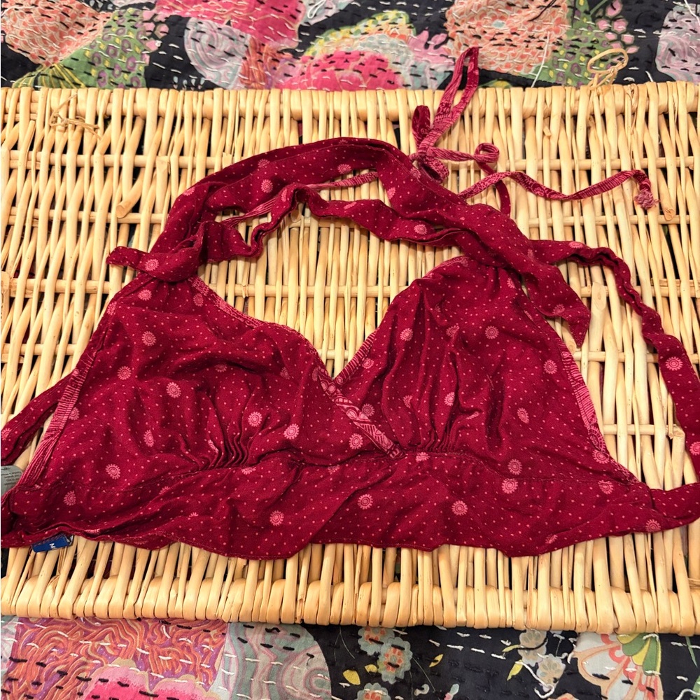 Red Polka Dot halter Top
